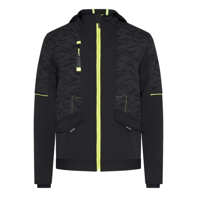 Garcia Arbeitsjacke Schwarz und Neongelb - North Ways