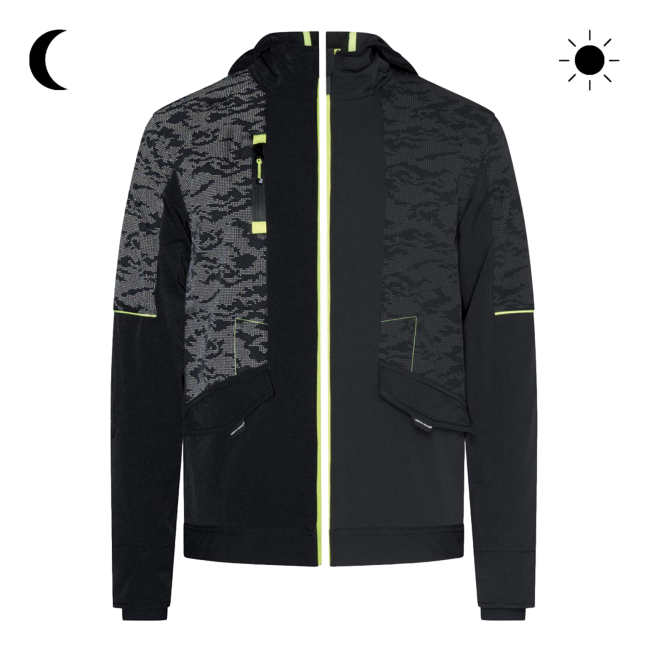 Garcia Arbeitsjacke Schwarz und Neongelb - North Ways