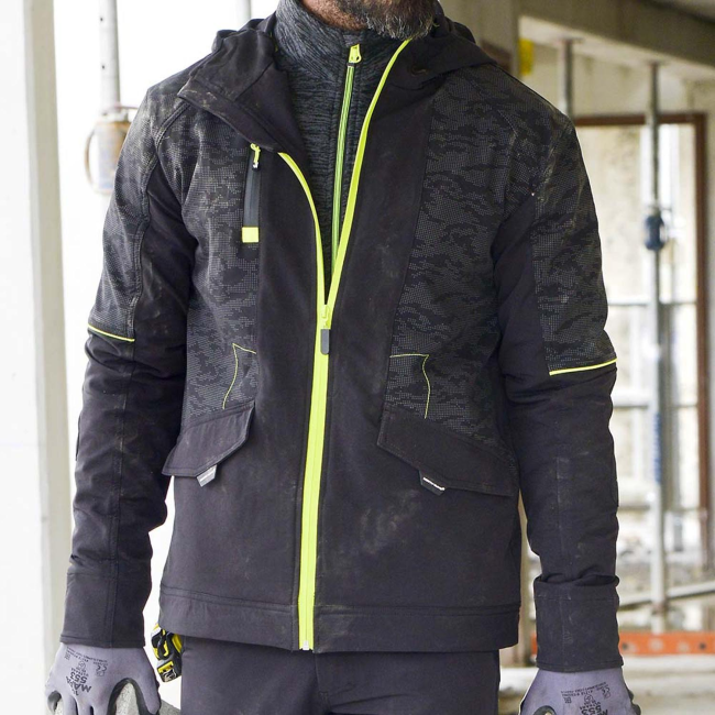 Blouson de travail Garcia Noir et jaune fluo - North Ways