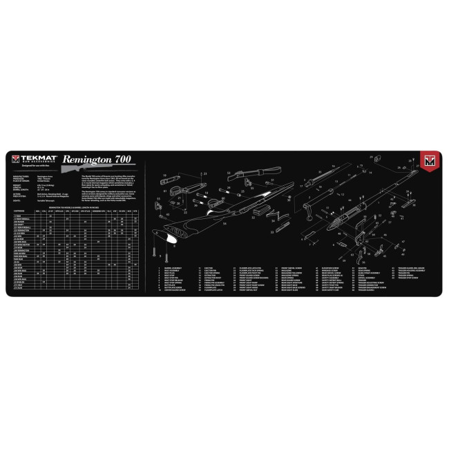 DEMONTAGEMATTE VOOR KARABIJN REMINGTON 700 30x91cm - Tekmat
