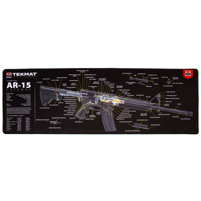 ULTRA DEMONTAGEMATTE VOOR AR-15 3D WEERGAVE 38X111CM - Tekmat