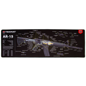TAPIS DE DEMONTAGE ULTRA POUR AR-15 VUE 3D 38X111CM - Tekmat