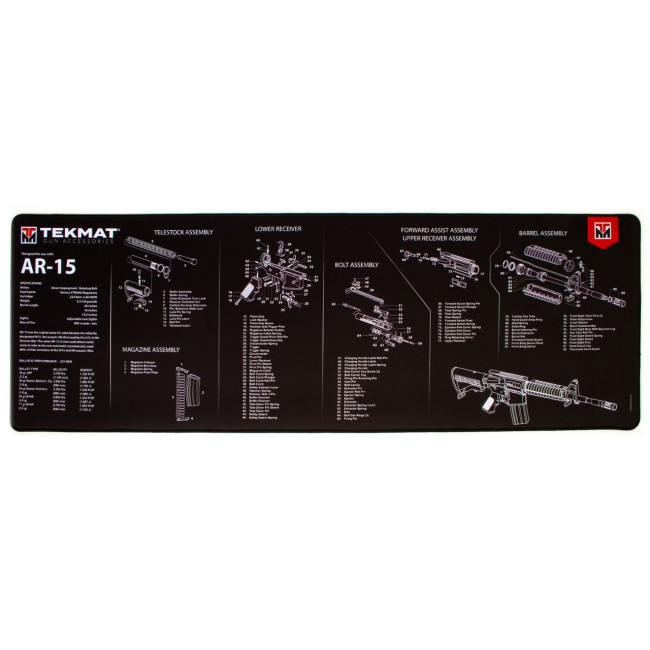 TAPIS DE DEMONTAGE ULTRA POUR AR-15 38X111CM - Tekmat
