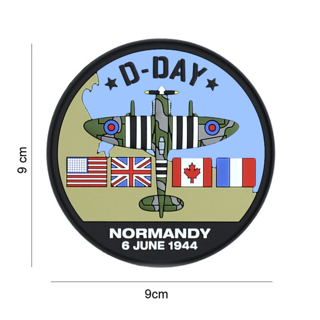 Patch 3D PVC D-Day Spitfire - 101 Inc Patch 3D PVC D-Day Spitfire - 101 Inc