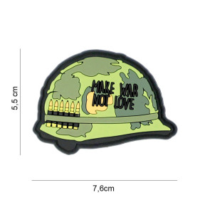 3D PVC Patch Make war not love - 101 Inc