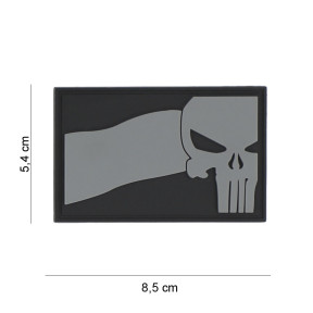 3D PVC Patch Punisher NL Flagge grau - 101 Inc