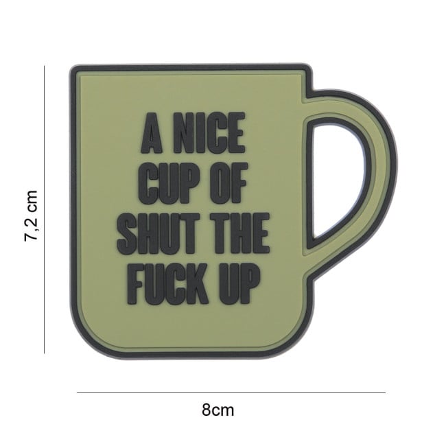 Patch 3D PVC A nice cup green - 101 Inc