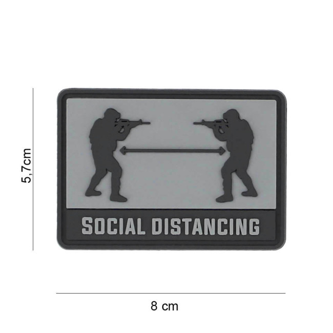 Patch 3D PVC Social distance grey - 101 Inc