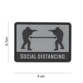 Patch 3D PVC Social distance grijs - 101 Inc