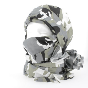 Chèche camouflage urbain gris - CityGuard