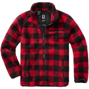 Veste polaire à capuche rouge/noir - Brandit