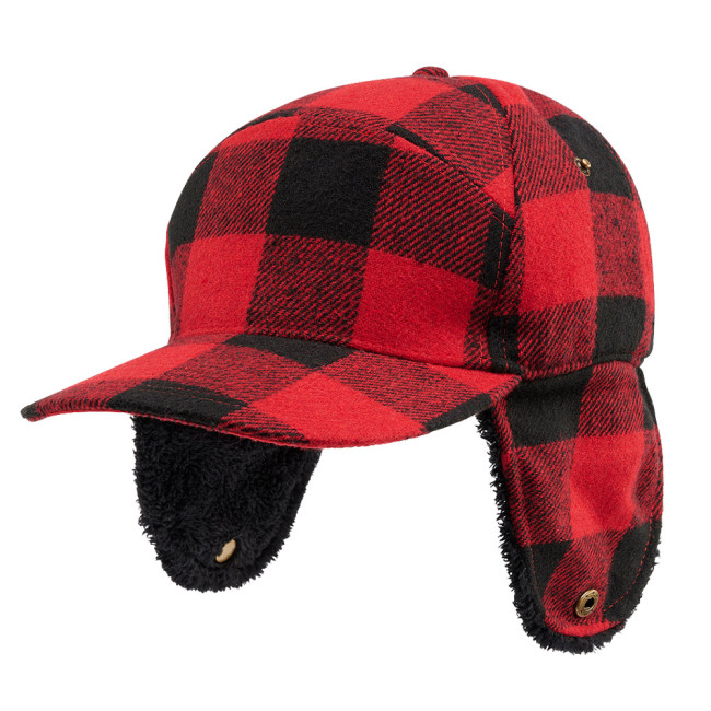 Winter houthakkerspet rood/zwart - Brandit