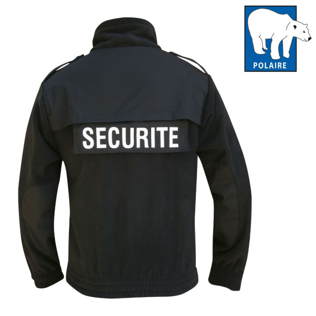 Fleece jas zwart BEVEILIGING