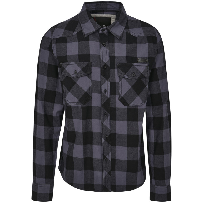 Chemise à carreaux gris/noir - Brandit