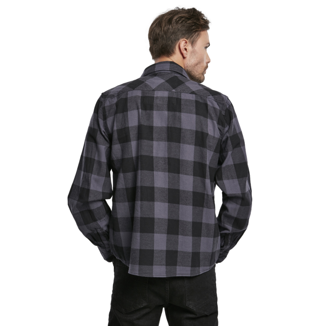 Chemise à carreaux gris/noir - Brandit