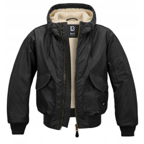 Pilotenjack met capuchon CWU zwart - Brandit