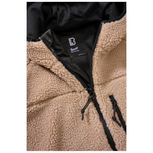 Veste femme polaire à capuche camel - Brandit