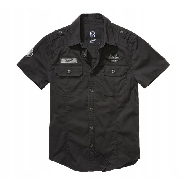 Korte mouwen shirt Luis vintage zwart - Brandit