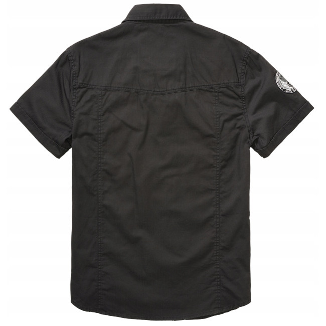 Chemise à manches courtes Luis vintage noir - Brandit