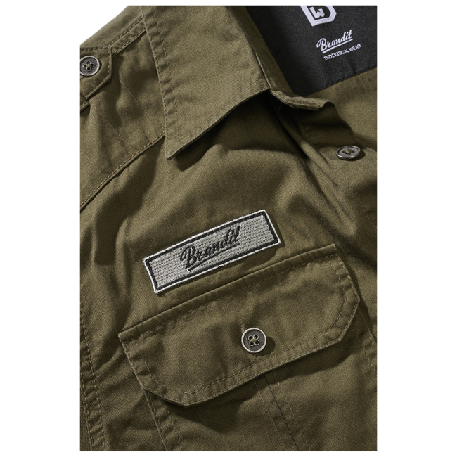 Chemise à manches courtes Luis vintage olive - Brandit