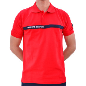 Polo Sicurezza Antincendio ADUM - Rosso - Force Series