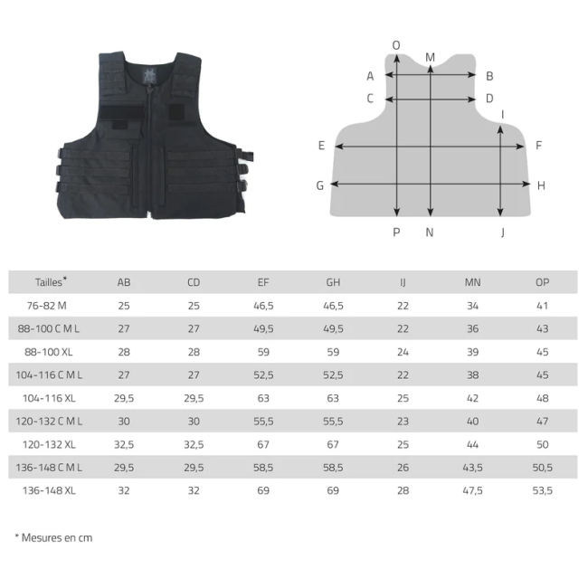 Housse de gilet pare-balles passants MOLLE - Patrol