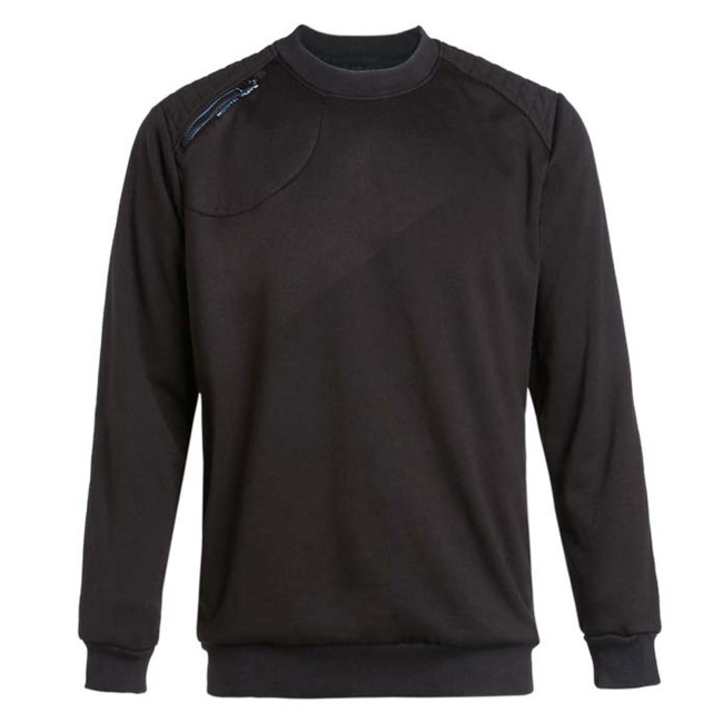 SWEATSHIRT RONDE HALS LEON ZWART - North Ways