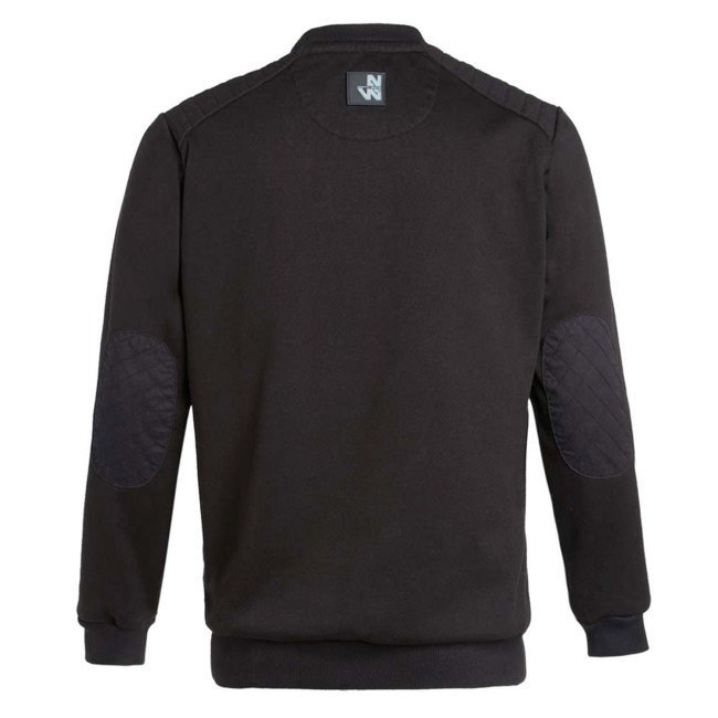 SWEATSHIRT RONDE HALS LEON ZWART - North Ways