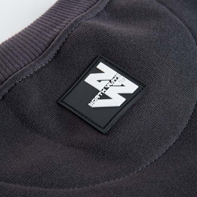 RUNDHALS-SWEATSHIRT LEON GRAU - North Ways