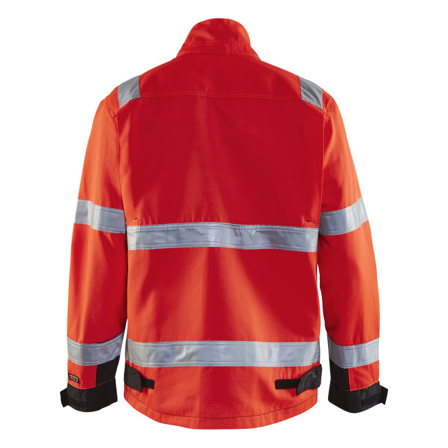 Warnschutzjacke rot fluoreszierend/schwarz 4064 - Blaklader