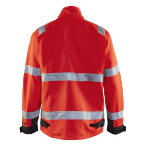 Kamizelka o wysokiej widoczności czerwona fluo/czarna 4064 - Blaklader