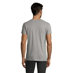 Tee-shirt homme col rond ajusté Impérial Fit gris chiné - Sol's