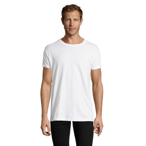 T-shirt heren Regent Fit ronde hals getailleerd wit - Sol's