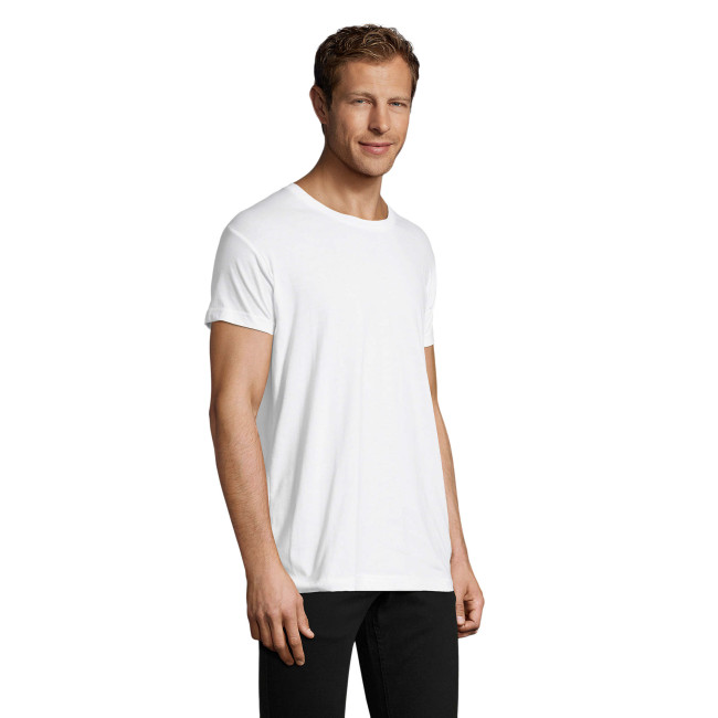 Herren T-Shirt Regent Fit Rundhals körpernah weiß - Sol's