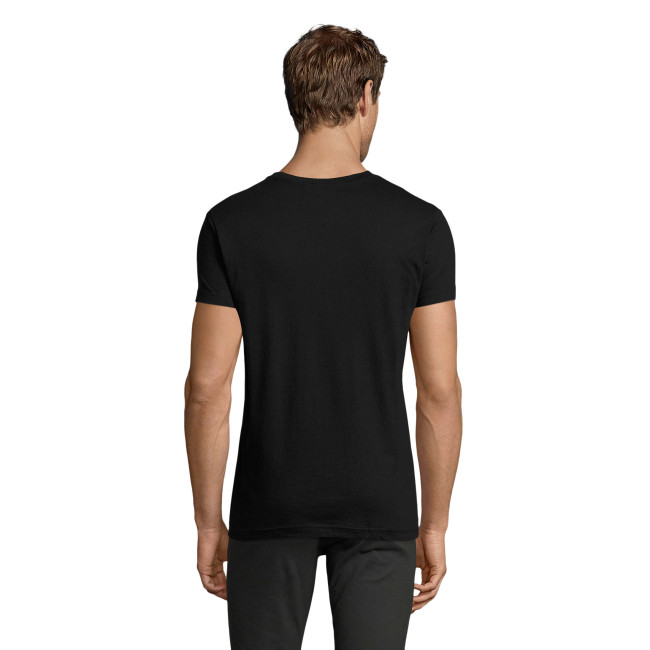 Herren T-Shirt Regent Fit Rundhals körpernah schwarz - Sol's