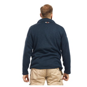 Veste de travail polaire Hurricane bleu chiné - Herock