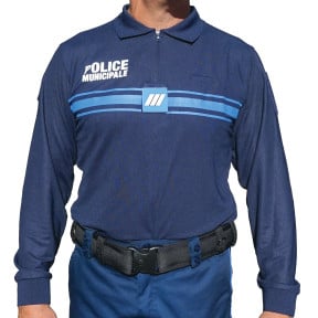Polizei-Polo-Shirt Langarm Cooldry - Patrol