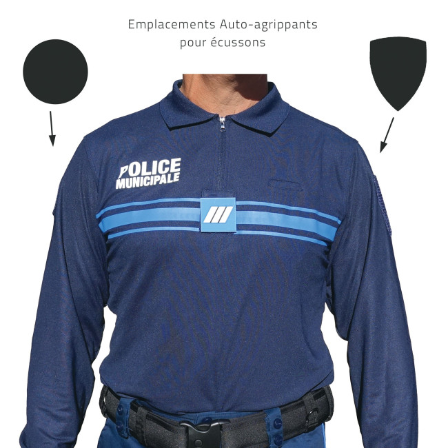 Polo Police Municipale manches longues Cooldry - Patrol