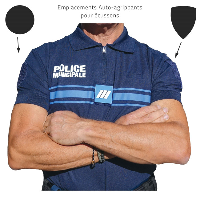 Polo Policja Miejska krótkie rękawy Cooldry - Patrol