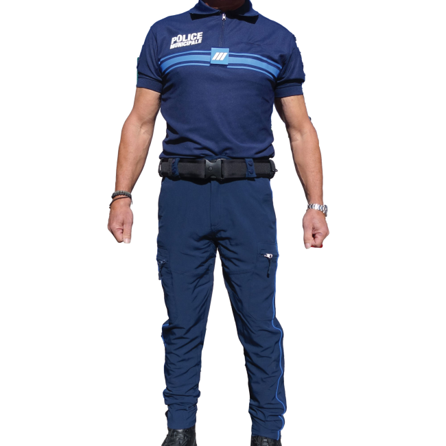 Pantalon intervention léger mat bleu fitte Police Municipale - Patrol