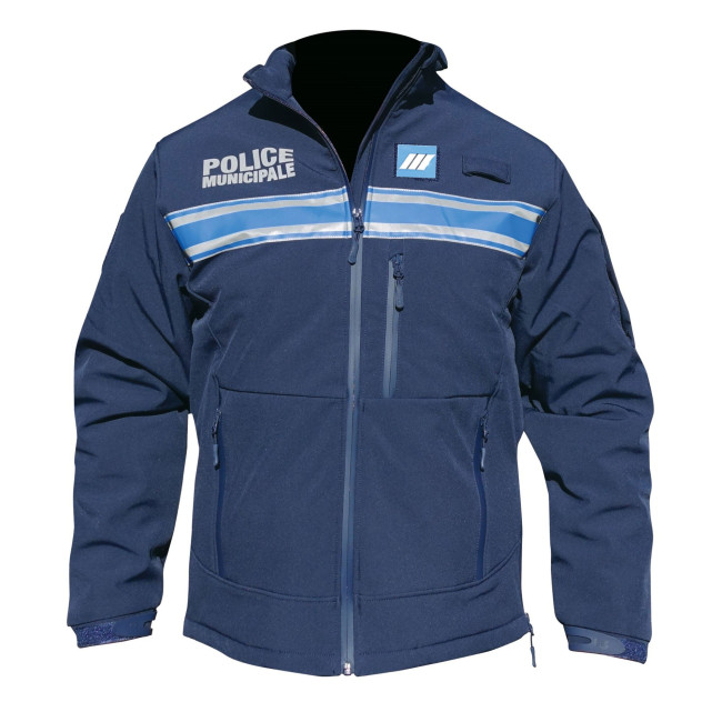 Kurtka Softshell Policja Miejska ekstremalny mróz pikowana - Patrol