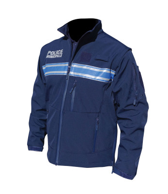 Blouson softhsell Police Municipale 2-en-1 manches amovibles - Patrol