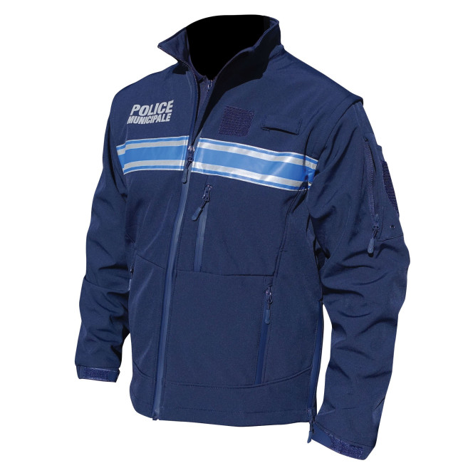 Kurtka softshell Policja Miejska 2-w-1 zdejmowane rękawy - Patrol