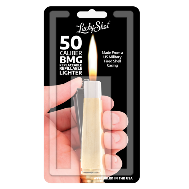 Aansteker kal. 50 BMG messing - LuckyShot