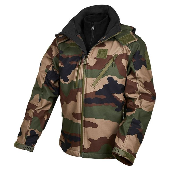 Veste softshell Elite 3-en-1 camo CE - Ares