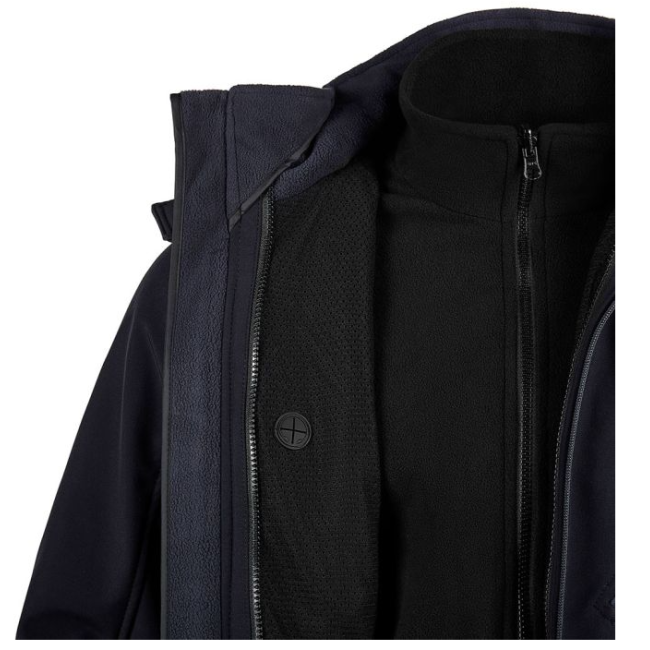 Veste softshell Elite 3-en-1 marine - Ares