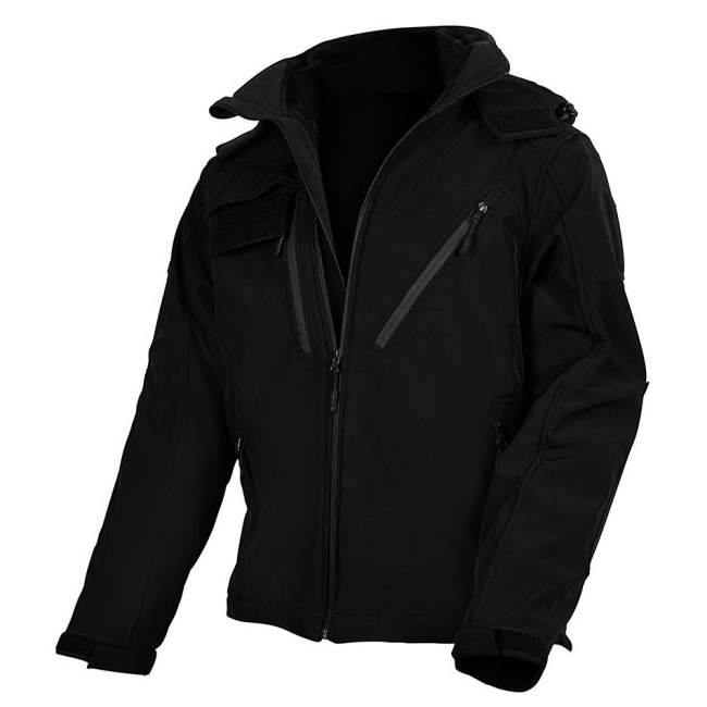Kurtka softshell Elite 3-w-1 czarna - Ares