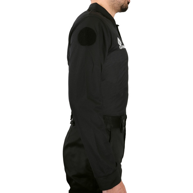 Polo GD zwart lange mouwen - Patrol