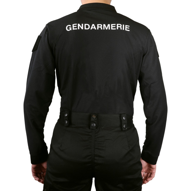 Polo GD zwart lange mouwen - Patrol