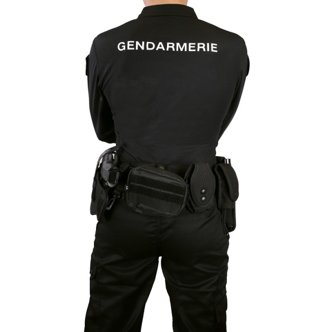 Polo GD zwart lange mouwen - Patrol